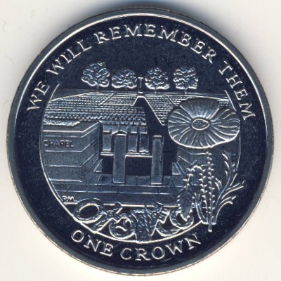Ascension Island, 1 crown, 2014