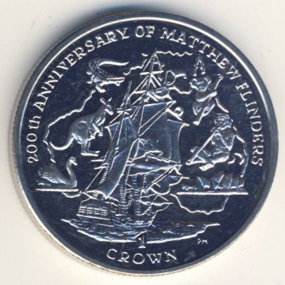 Isle of Man, 1 crown, 2014