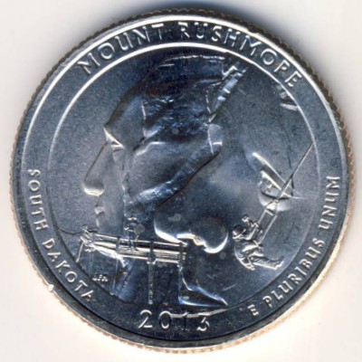 USA, Quarter dollar, 2013