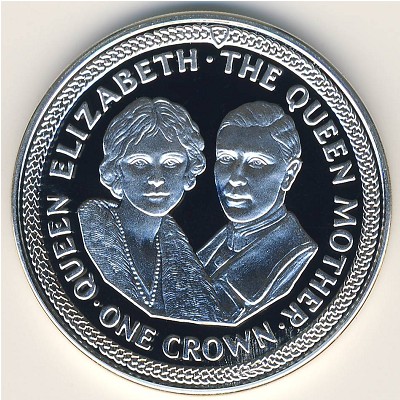 Isle of Man, 1 crown, 1985