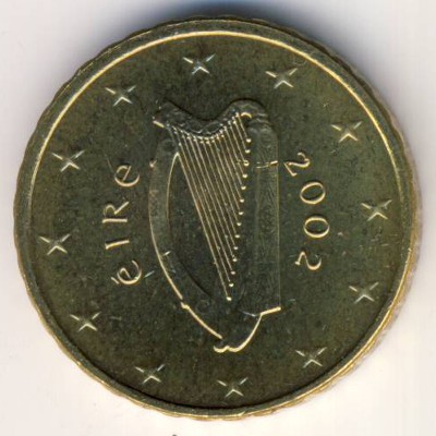 Ireland, 10 euro cent, 2002–2006