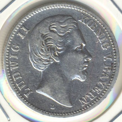 Бавария, 2 марки (1876–1883 г.)