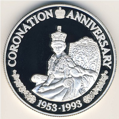 Turks and Caicos Islands, 20 crowns, 1993