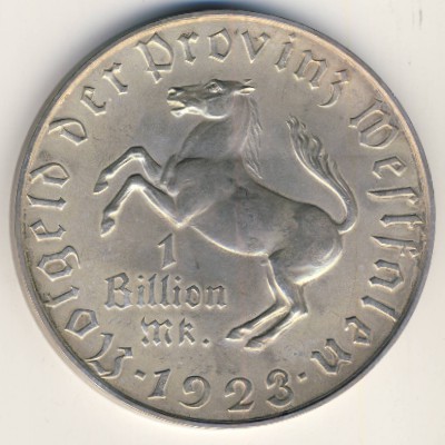 Вестфалия., 1000000000 марок (1923 г.)