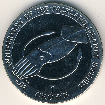 Falkland Islands, 1 crown, 2007