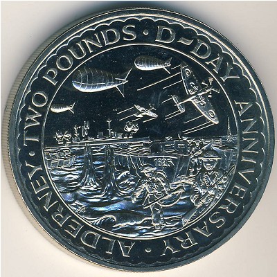 Alderney, 2 pounds, 1994