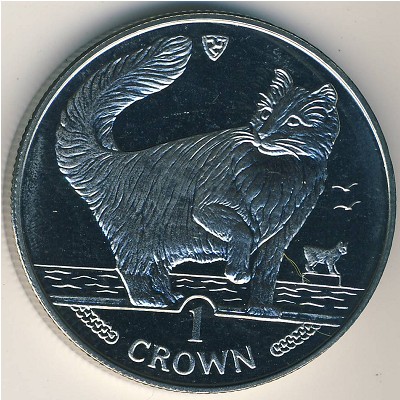 Isle of Man, 1 crown, 1991