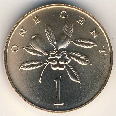 Jamaica, 1 cent, 1971–1975