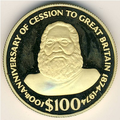 Фиджи, 100 долларов (1974 г.)