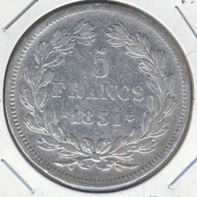 France, 5 francs, 1831