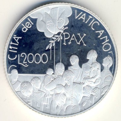 Vatican City, 2000 lire, 2001