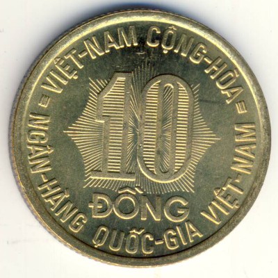Vietnam, 10 dong, 1974