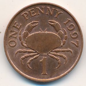 Guernsey, 1 penny, 1992–1997