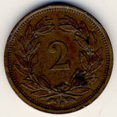 Швейцария, 2 раппена (1932–1941 г.)