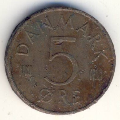 Denmark, 5 ore, 1977