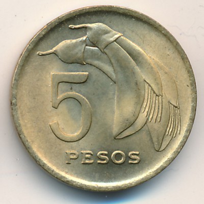 Уругвай, 5 песо (1968 г.)