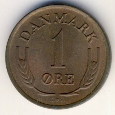 Denmark, 1 ore, 1960–1964
