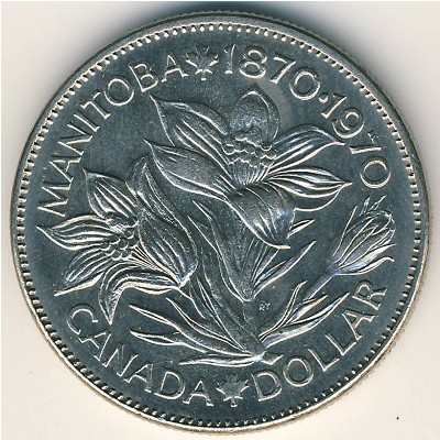 Canada, 1 dollar, 1970