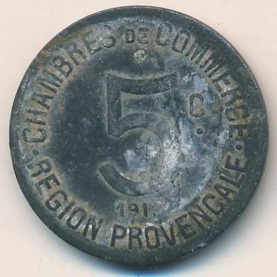 Нотгельды Франции, 5 сентим (1918 г.)