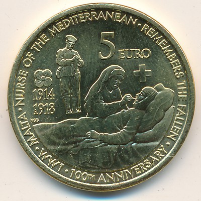Malta, 5 euro, 2014
