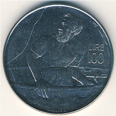 San Marino, 100 lire, 1972