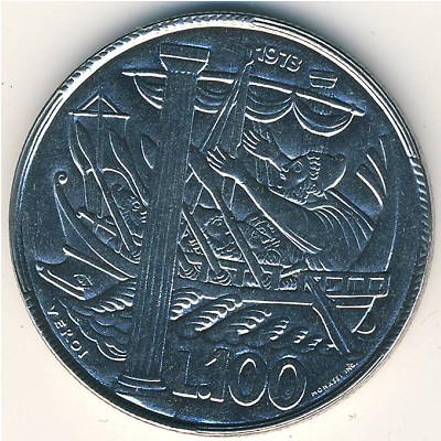 San Marino, 100 lire, 1973