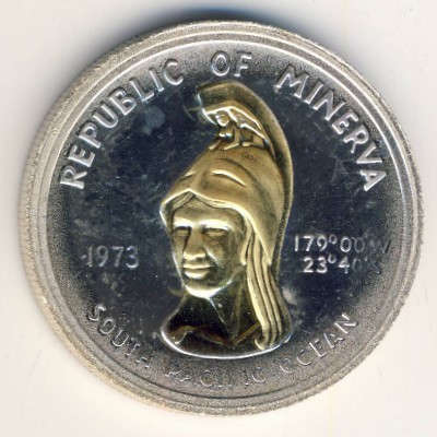 Republic of Minerva., 35 dollars, 1973