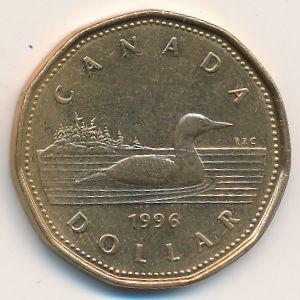 Канада, 1 доллар (1990–2003 г.)