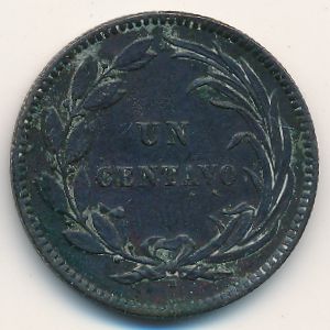 Эквадор, 1 сентаво (1872–1890 г.)
