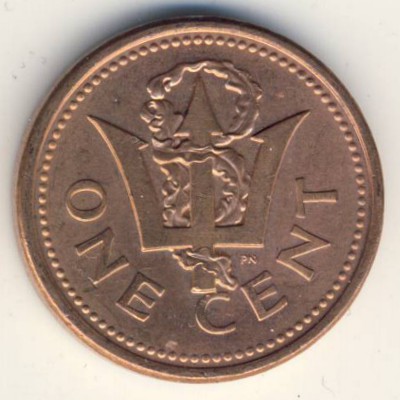 Barbados, 1 cent, 1992–2008