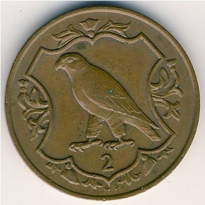 Isle of Man, 2 pence, 1985–1987