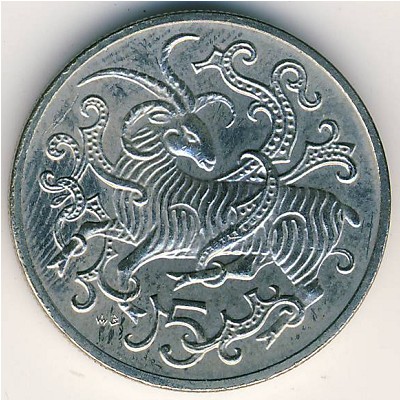 Остров Мэн, 5 пенсов (1980–1983 г.)
