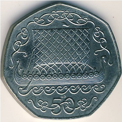 Остров Мэн, 50 пенсов (1980 г.)
