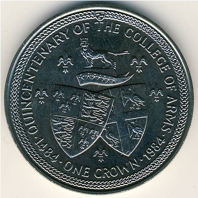 Isle of Man, 1 crown, 1984