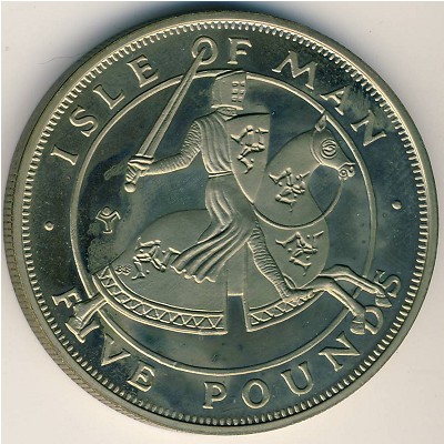 Isle of Man, 5 pounds, 1984