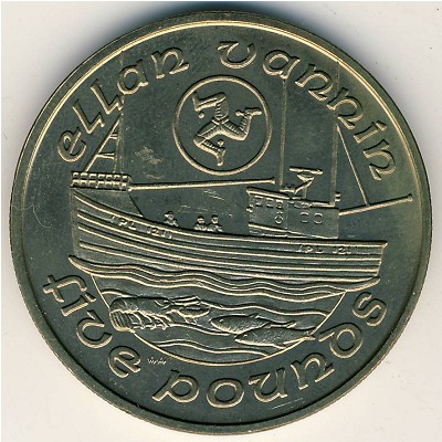 Isle of Man, 5 pounds, 1988–1993