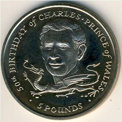 Isle of Man, 5 pounds, 1998