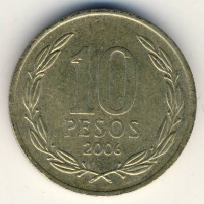 Chile, 10 pesos, 2006