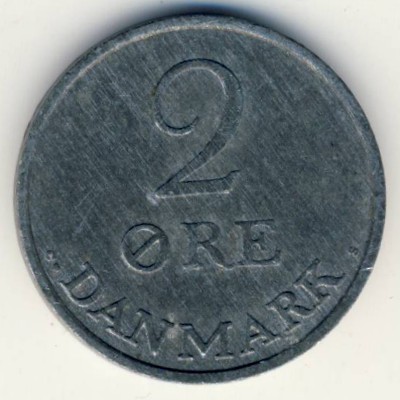 Denmark, 2 ore, 1960