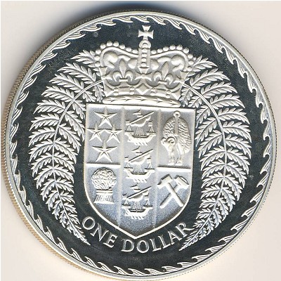 New Zealand, 1 dollar, 1979