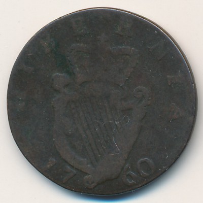 Ireland, 1/2 penny, 1760
