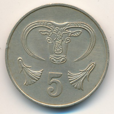 Cyprus, 5 cents, 1983