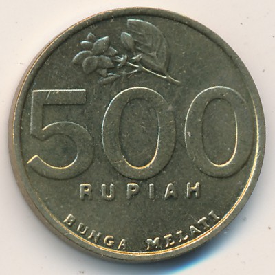 Indonesia, 500 rupiah, 1997–2003