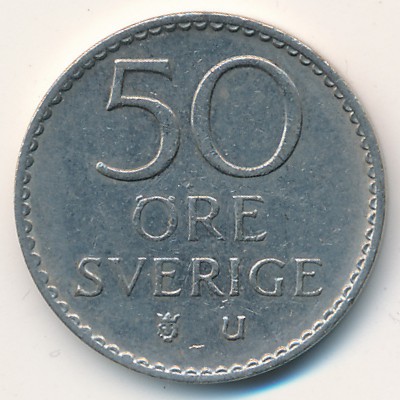 Sweden, 50 ore, 1973