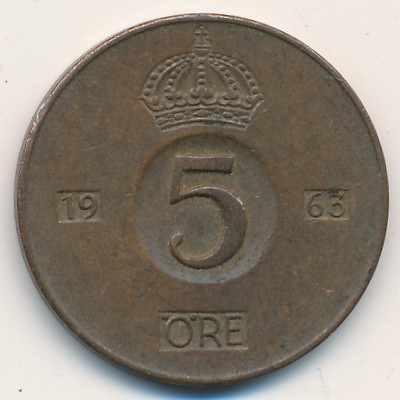 Швеция, 5 эре (1963 г.)