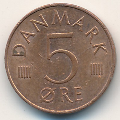 Дания, 5 эре (1985 г.)