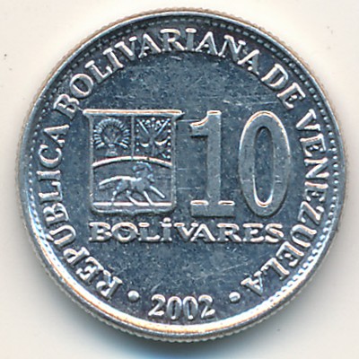 Венесуэла, 10 боливар (2001–2004 г.)