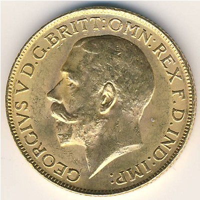 Australia, 1 sovereign, 1911–1928