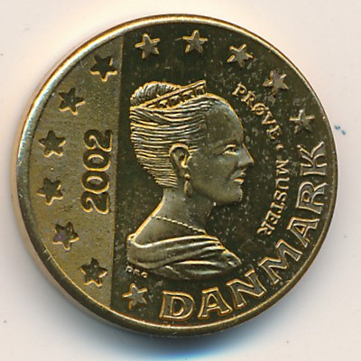 Denmark., 10 euro cent, 2002