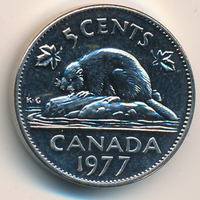 Canada, 5 cents, 1965–1978